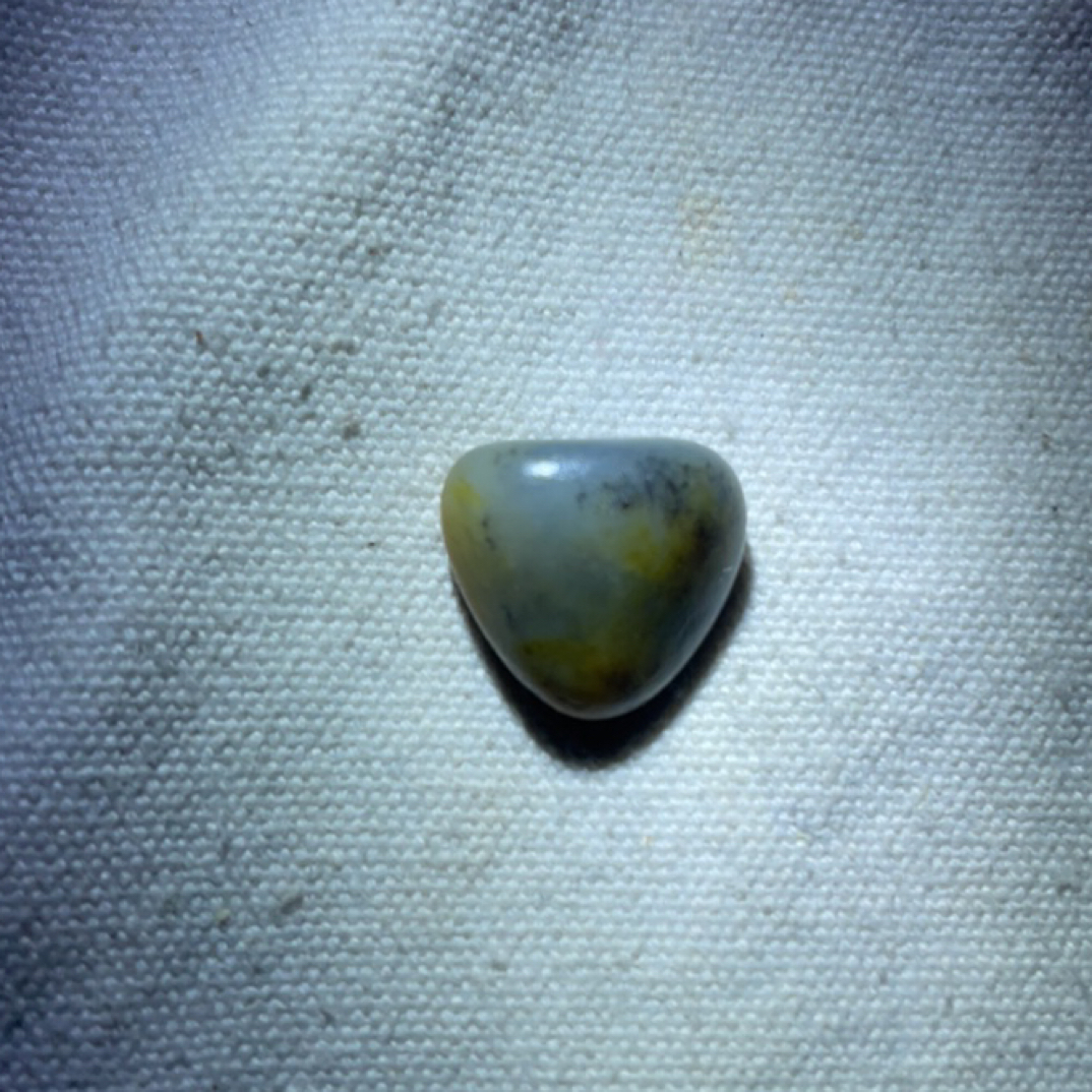 和田玉黄皮青花手串子