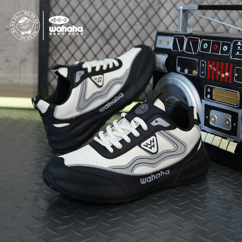 娃哈哈男鞋新款2025夏季男士户外休闲软底鞋子百搭防滑耐磨跑步鞋