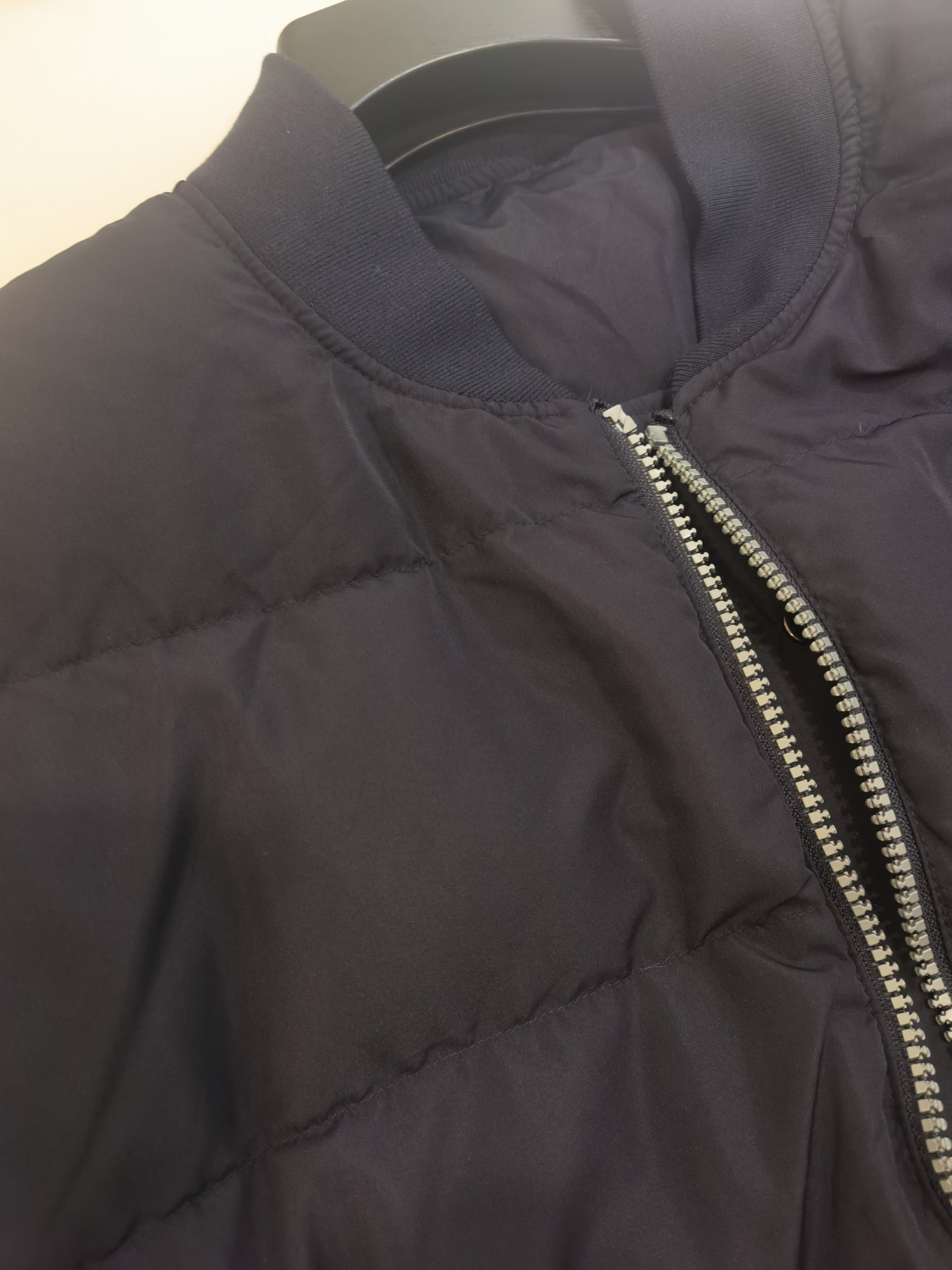 8526-棒球领暗标羽绒服双面可穿