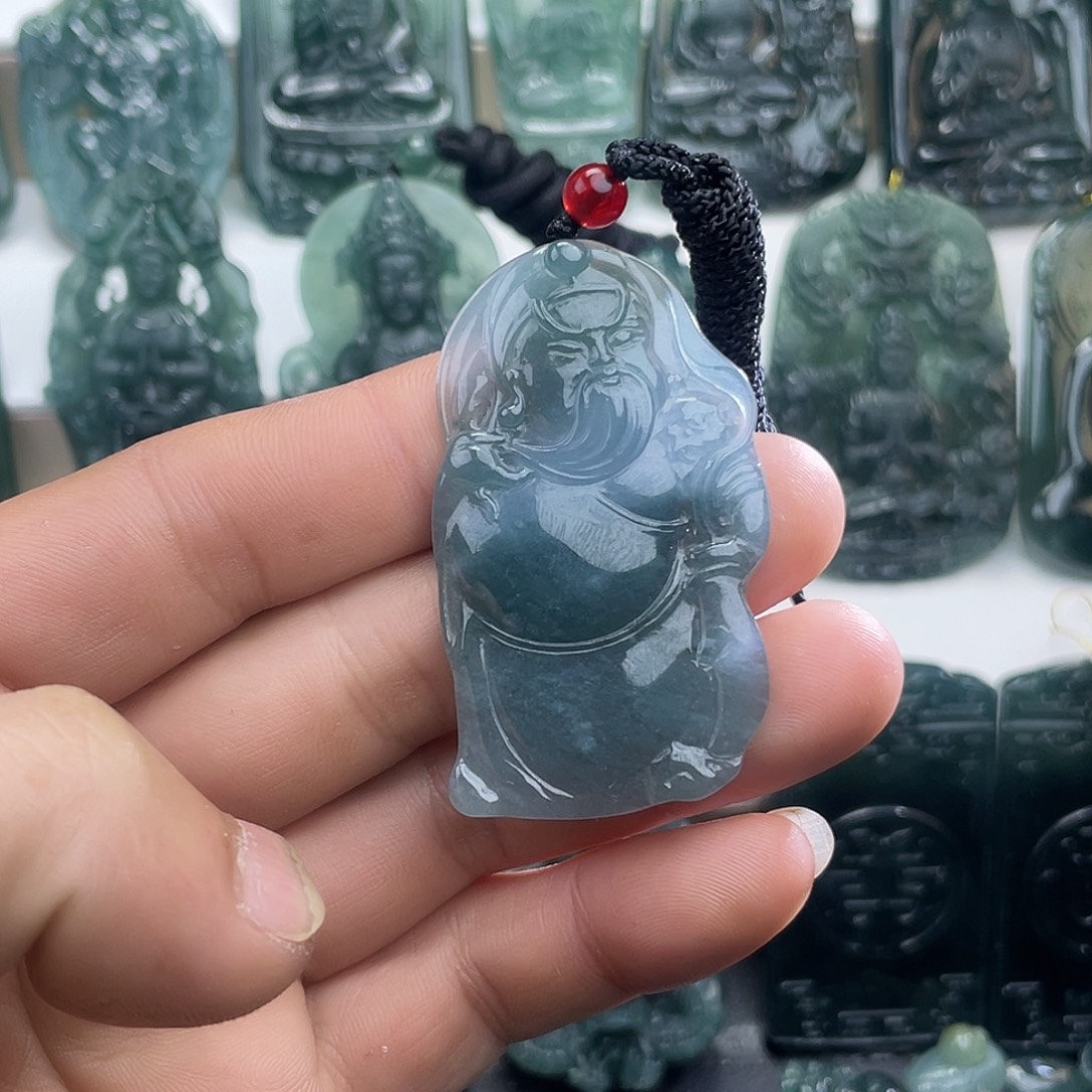 翡翠未镶嵌颈饰尺寸53-31-4mm