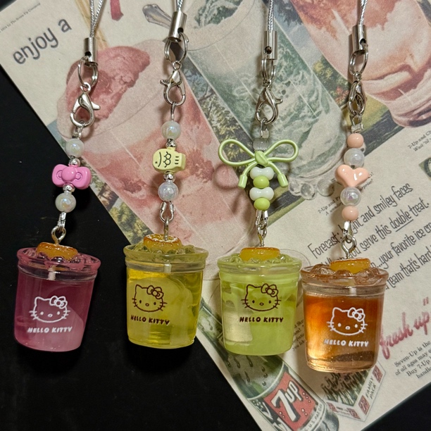 食玩手机链手作DIY可爱手机链钥匙扣手工创意卡通个性少女ins通用