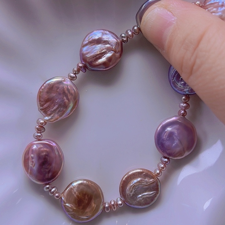 淡水珍珠手绳合金