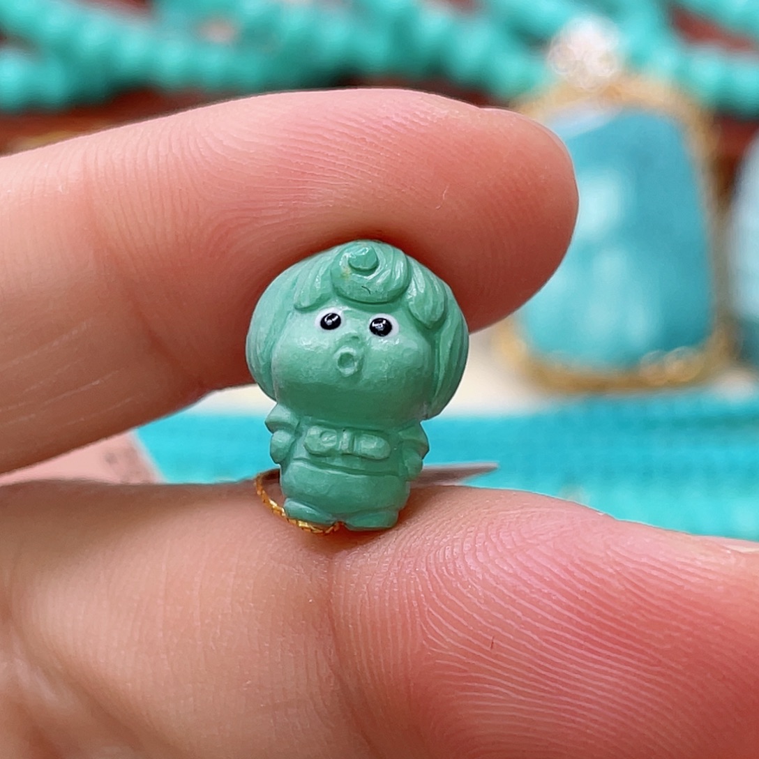 未镶嵌绿松石珠宝半成品