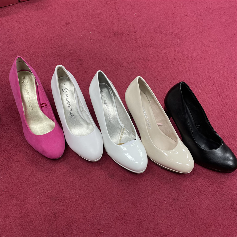 24年新款女鞋细跟浅口单鞋一脚蹬时尚女士跟鞋