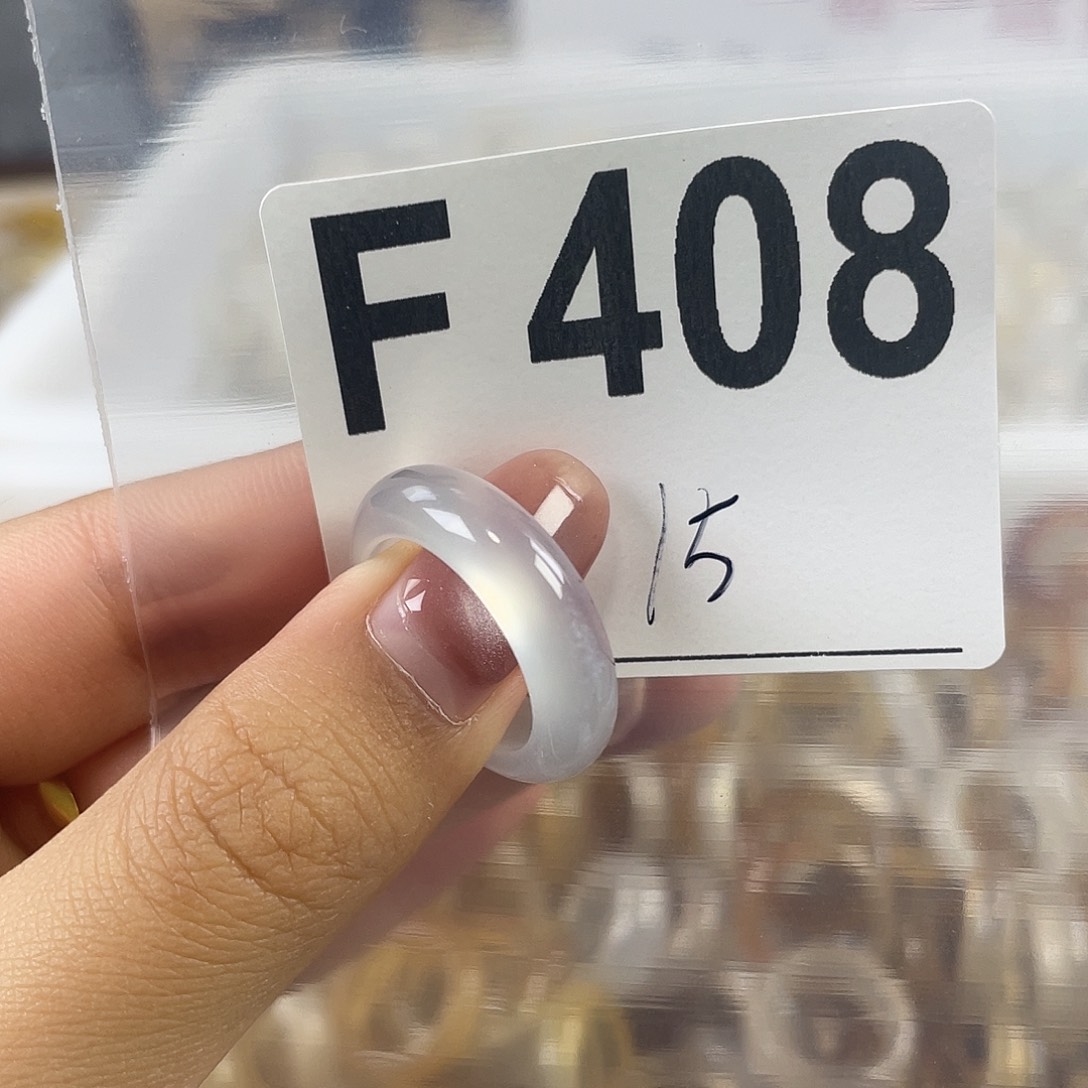 玛瑙/玉髓戒指合金408