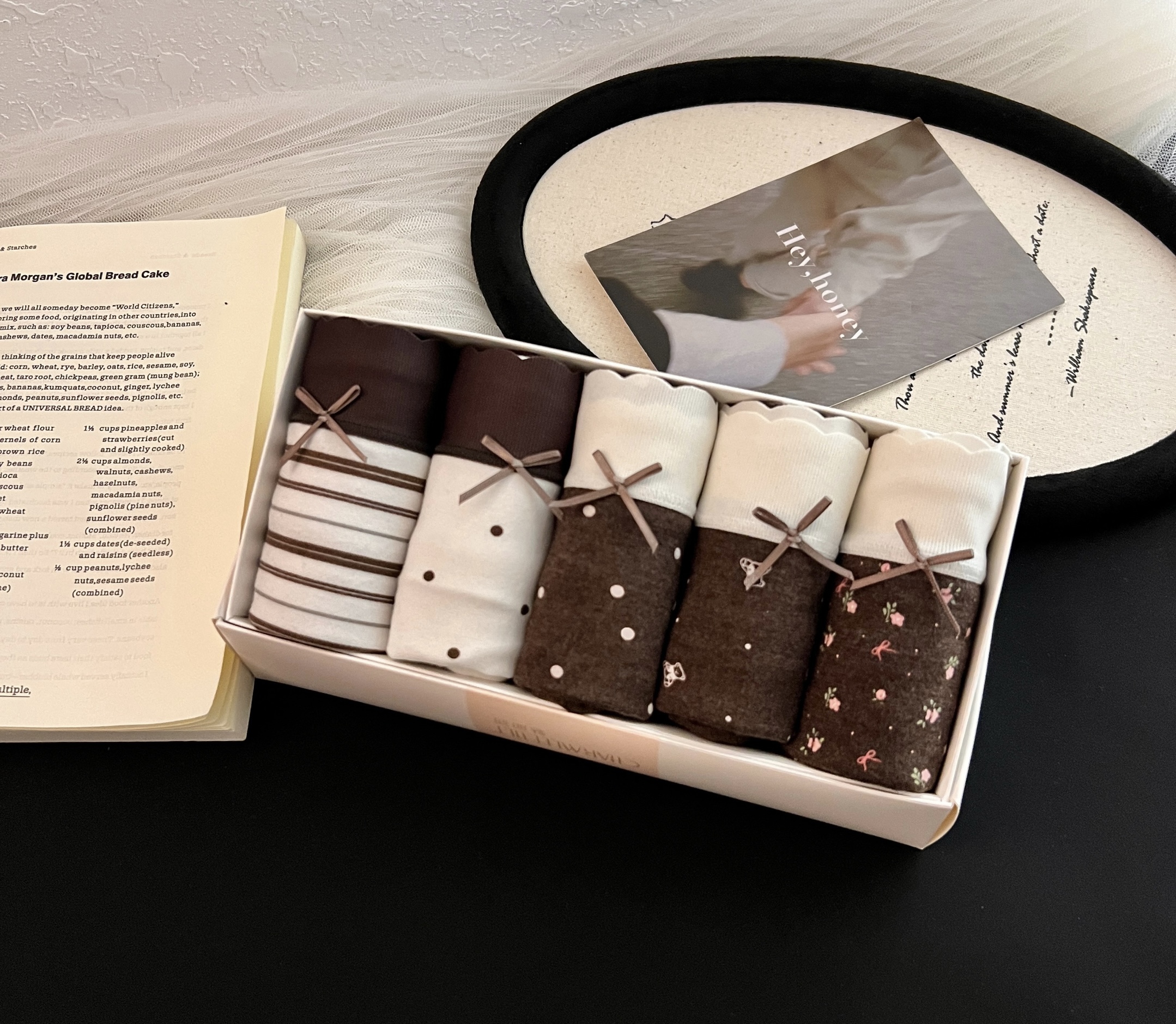 【5条装】80264#女三角内裤三角裤中腰甜美大码田园风条纹底裤