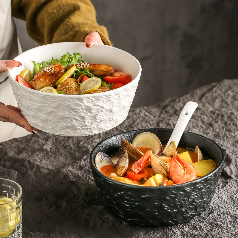 陶瓷汤碗大号家用高级感大碗汤面碗8英寸面条碗泡面碗日式汤盆
