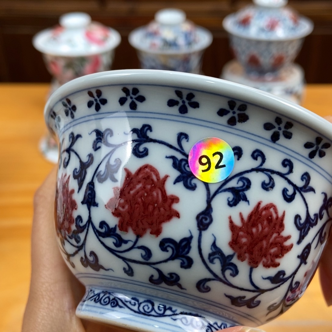 手绘现代茶具非古董