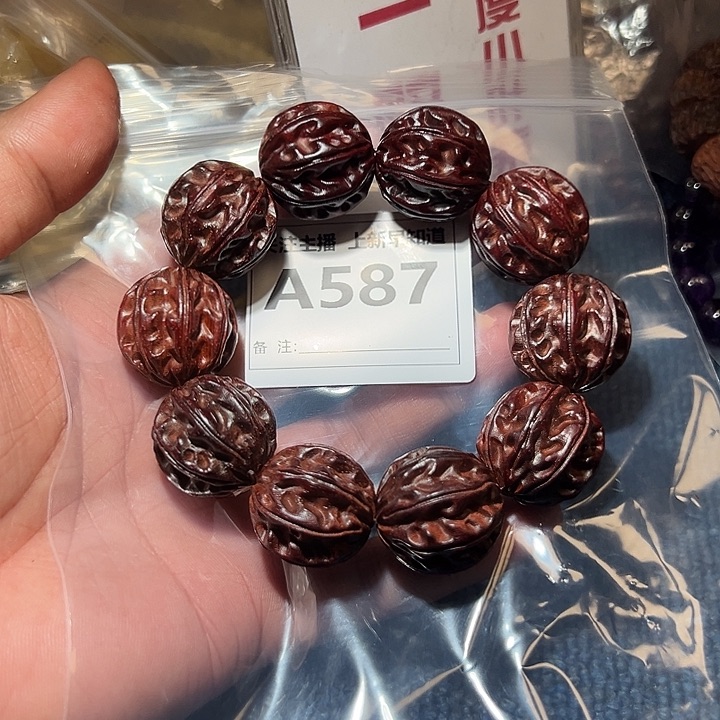 檀香紫檀（小叶紫檀）无事牌好的25