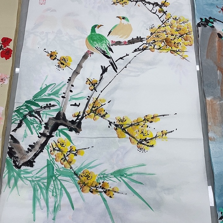 国画这种装修正在小霞