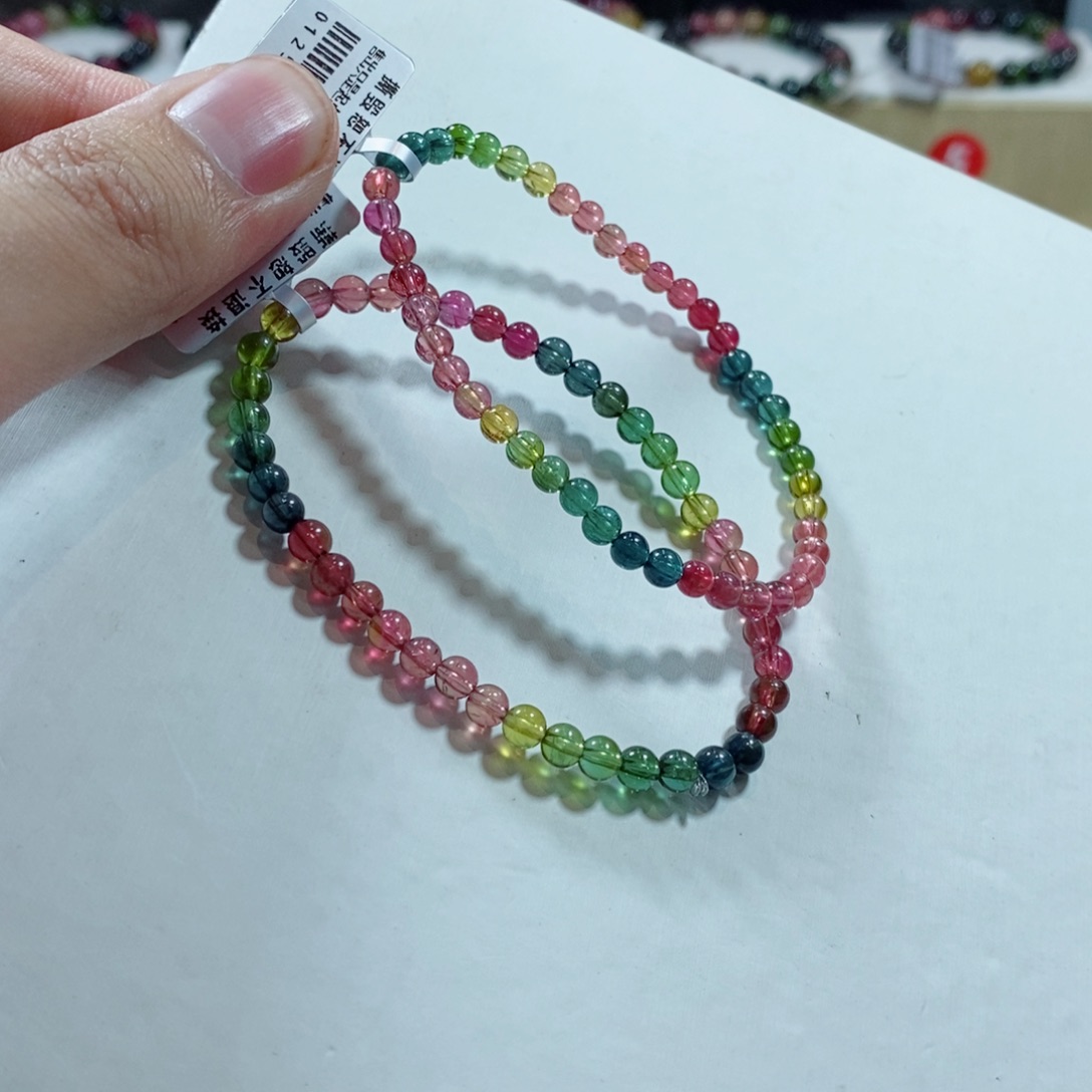 碧玺手链未镶嵌多样性发一条