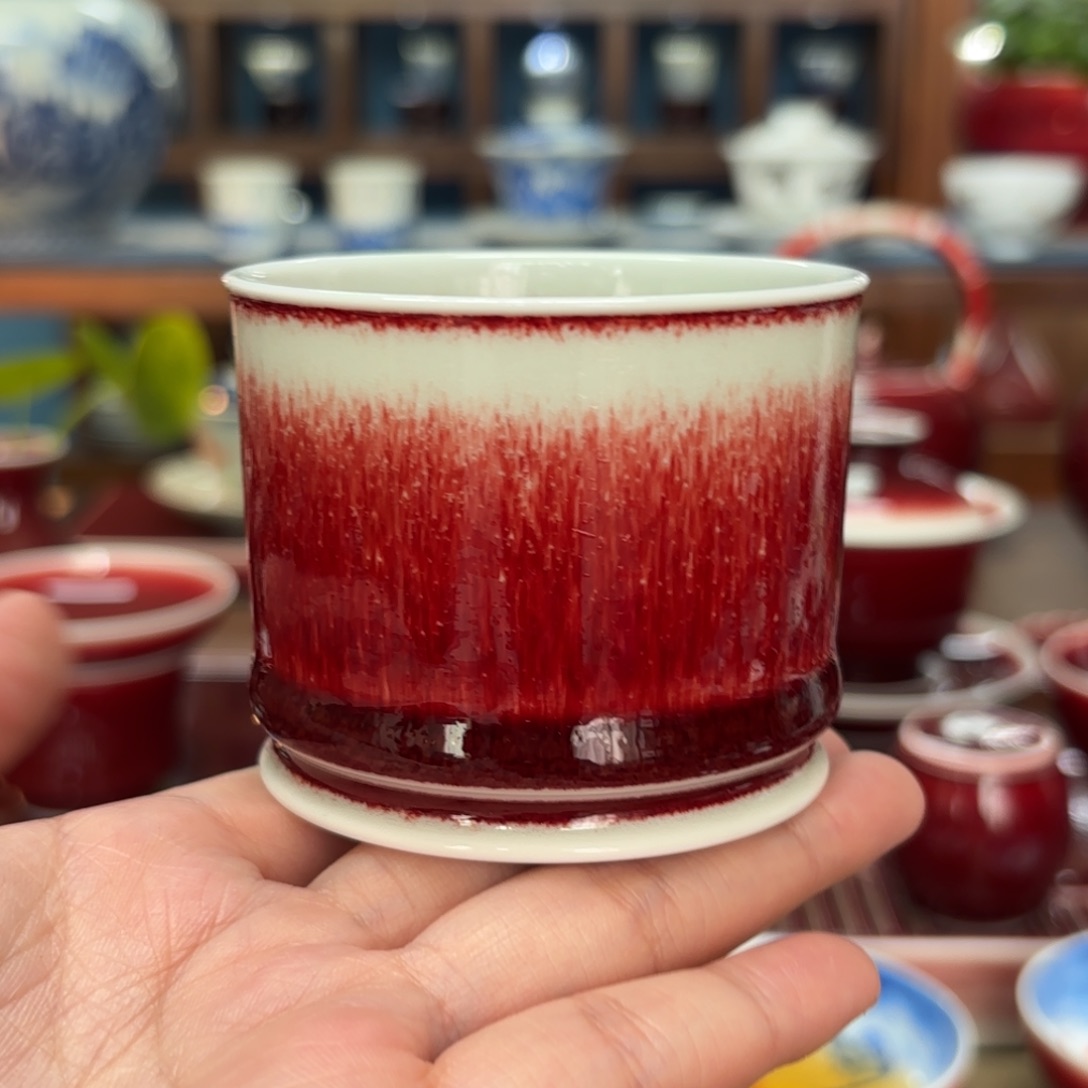 闻轩坊柴窑，全品容天杯