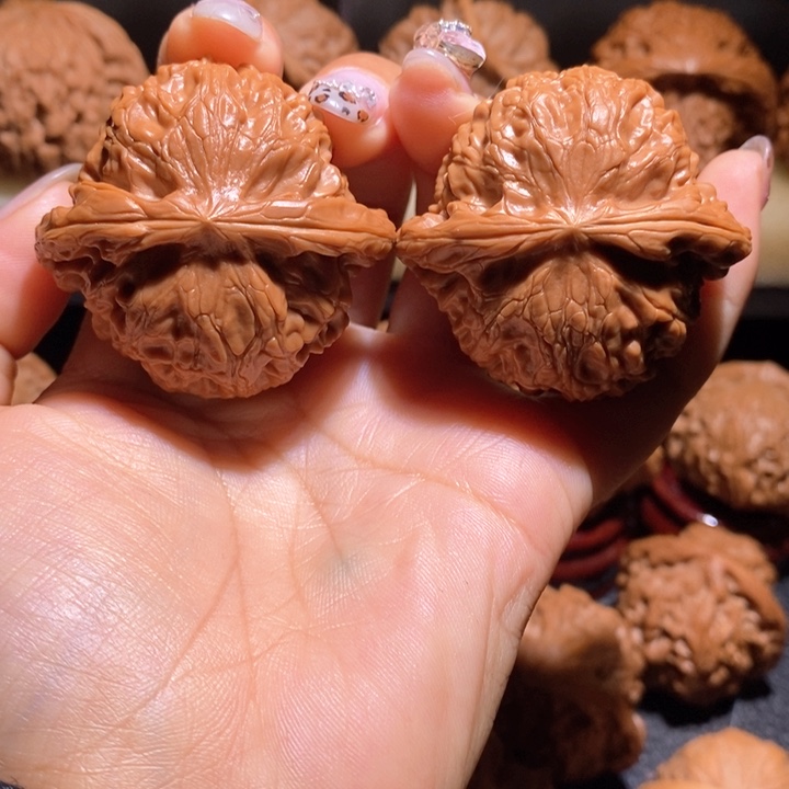 文玩核桃把件46圆球大宫灯