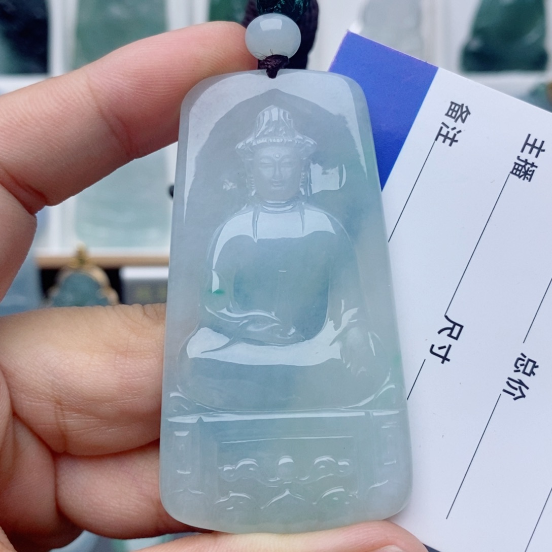 颈饰未镶嵌翡翠观音