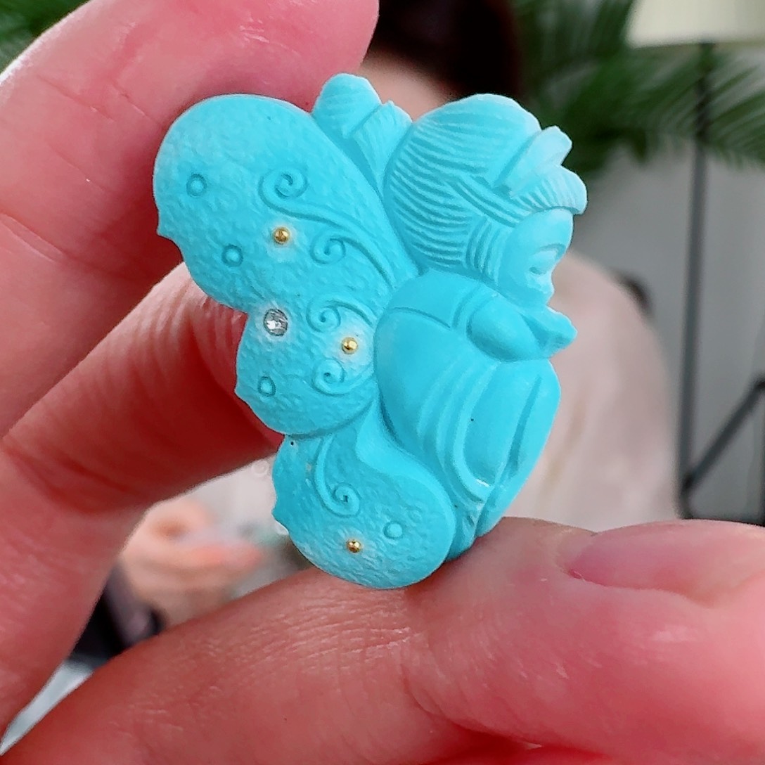 未镶嵌绿松石珠宝奇石