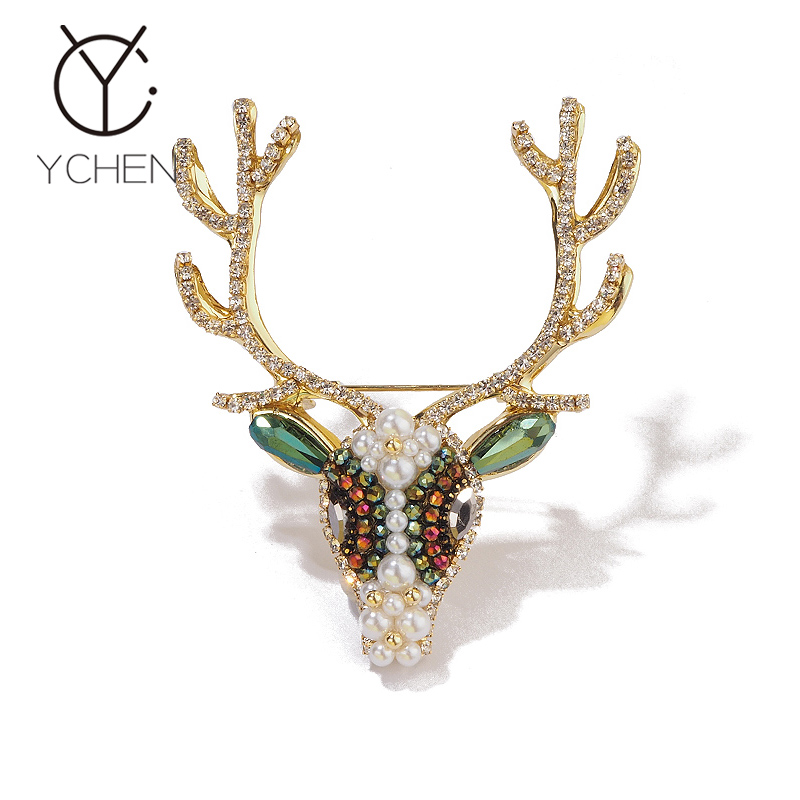 铜合金胸针 小鹿胸针女森林系一路有你创意时尚简约衣饰别针