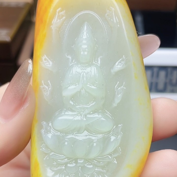 和田玉玉石挂件T1224拍一发一