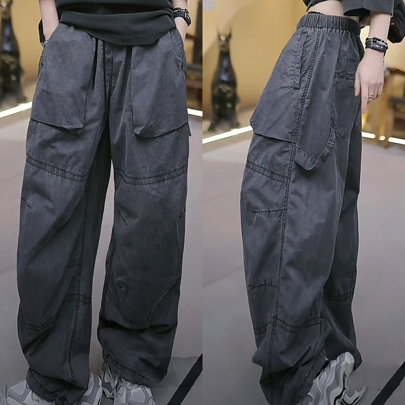 3132 【77进口高支棉+23锦纶超轻超薄】夏重工洗水废土休闲裤253158