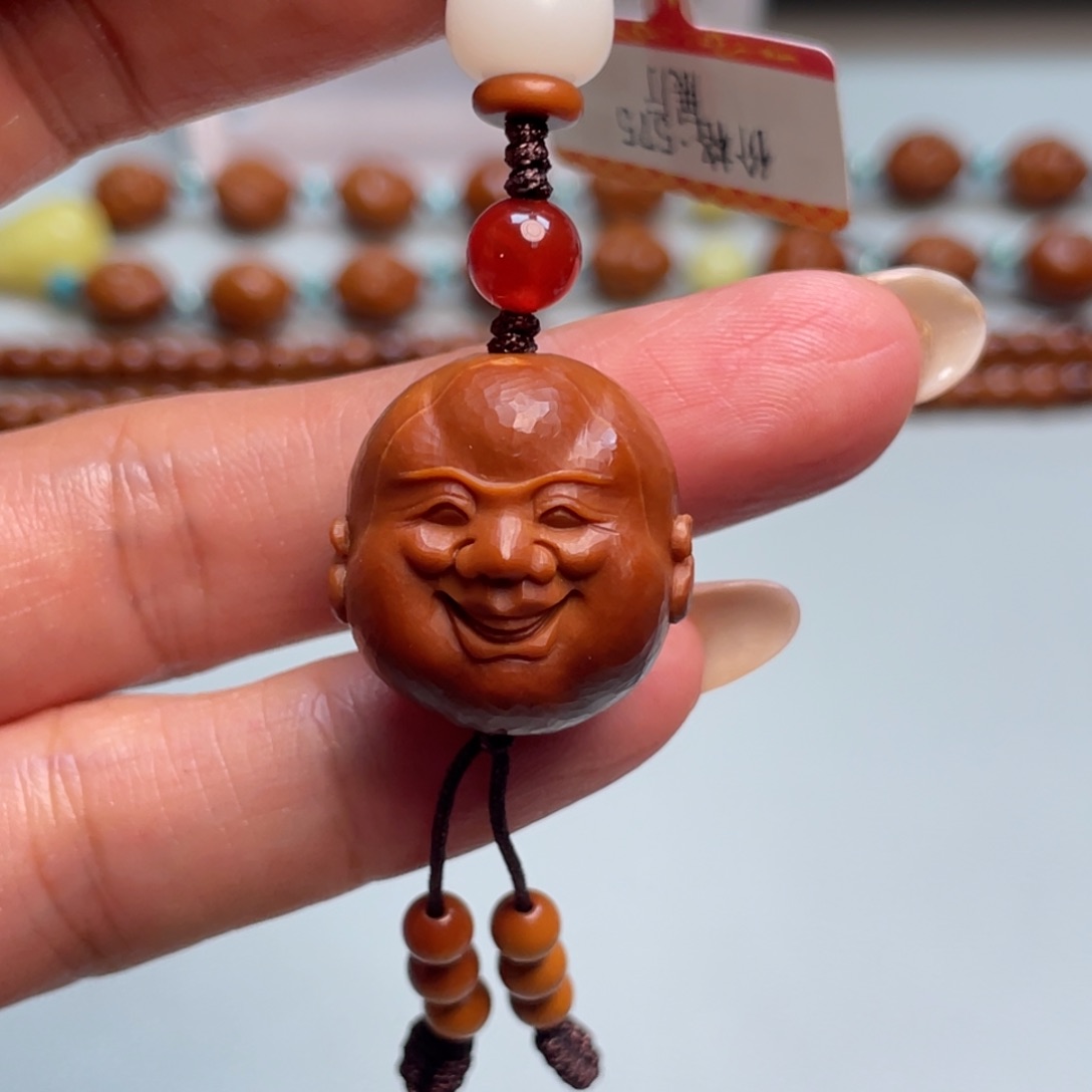橄榄核吊坠弥勒单子