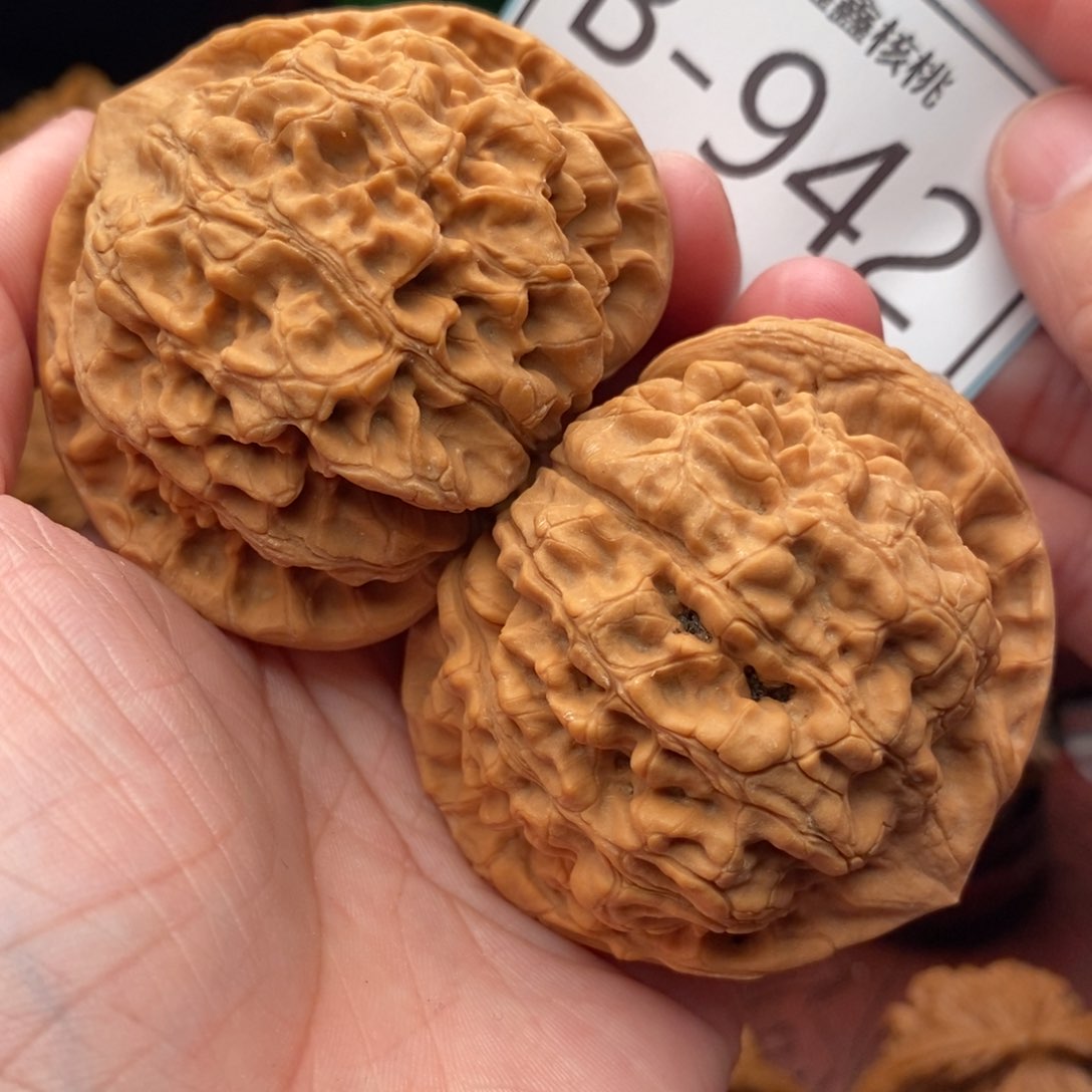 文玩核桃把件官帽55