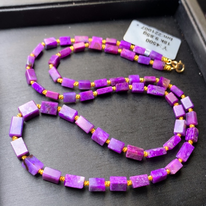 苏纪石（舒俱来）18K金镶嵌项链李*