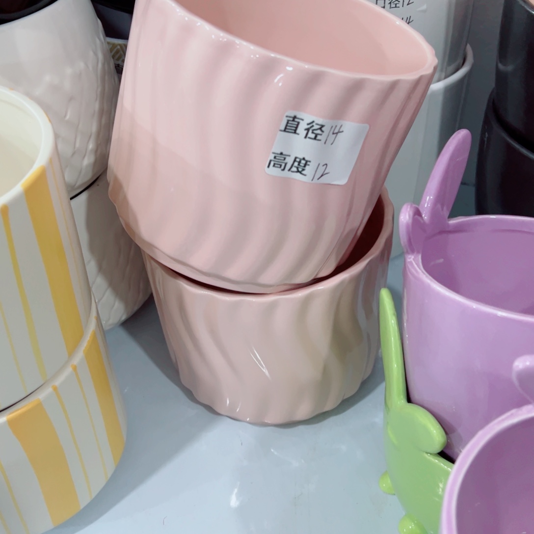 有孔，陶瓷花盆满10米包邮发货