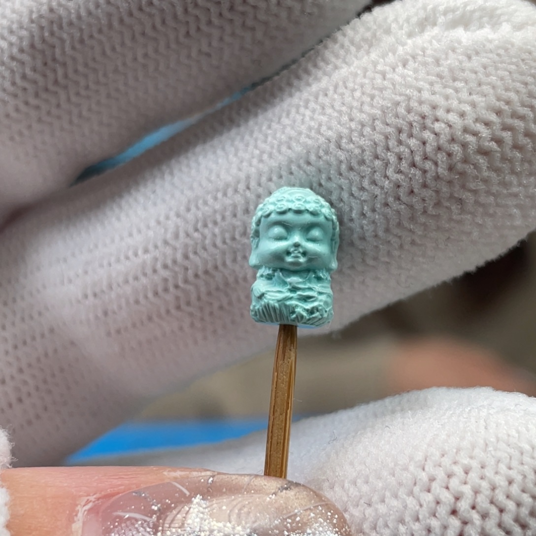 绿松石未镶嵌挂件