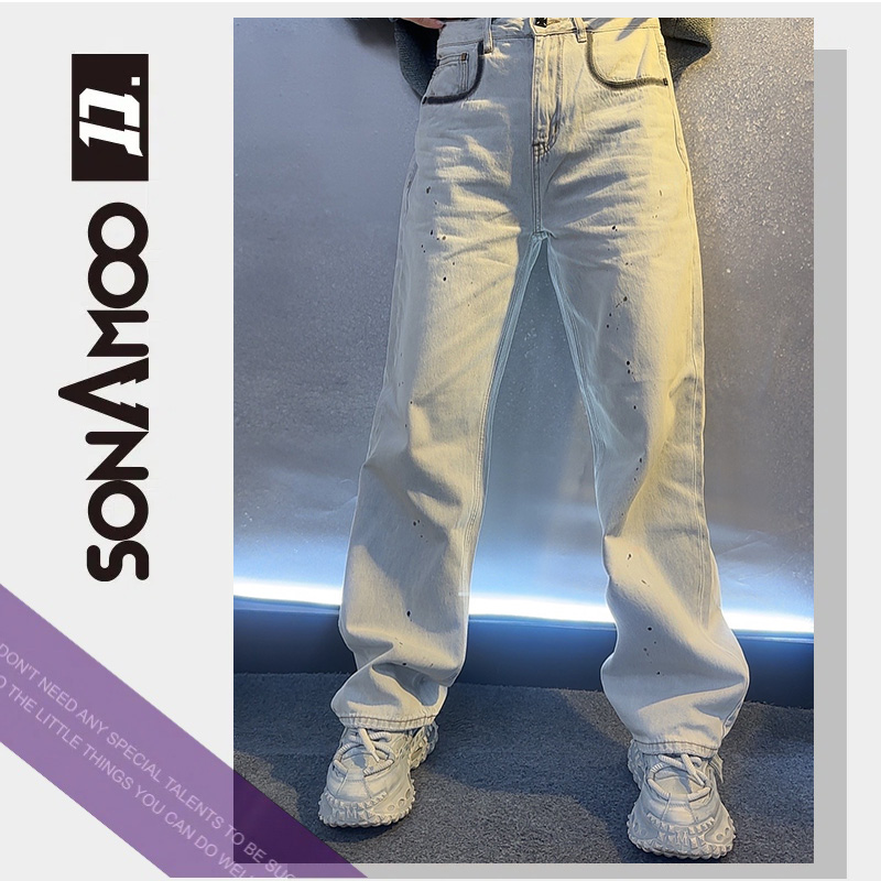 【D1N04】sonAmoo百搭潮流休闲男士牛仔长裤D1N04