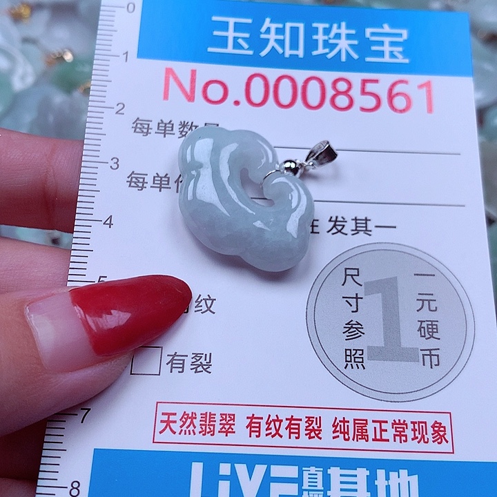 翡翠未镶嵌颈饰8561