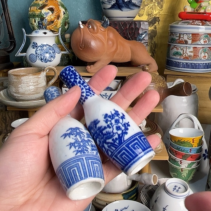 小***维瓷片好看的青花不错的