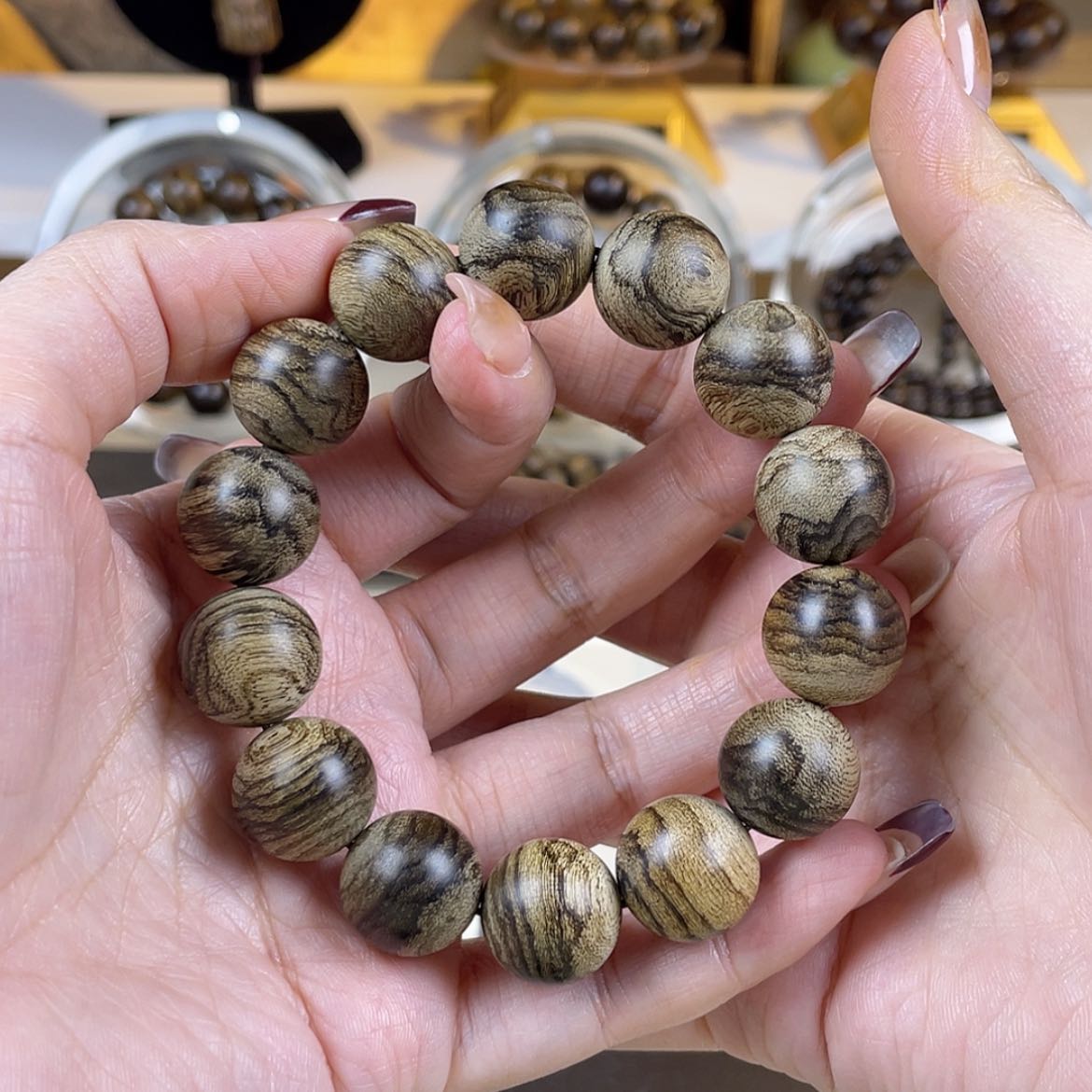 【闪购商品】沉香手串盛*芽庄棋楠留疤虎斑