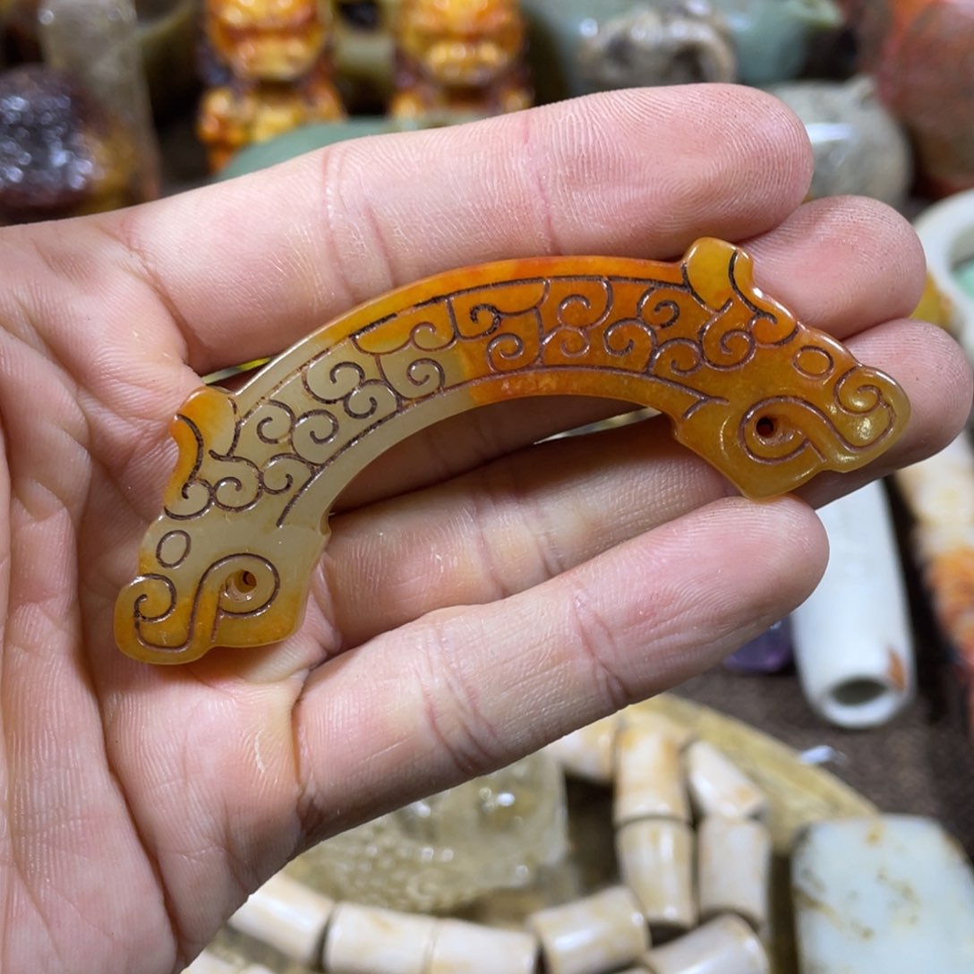 和田玉吊坠(不含链)未镶嵌