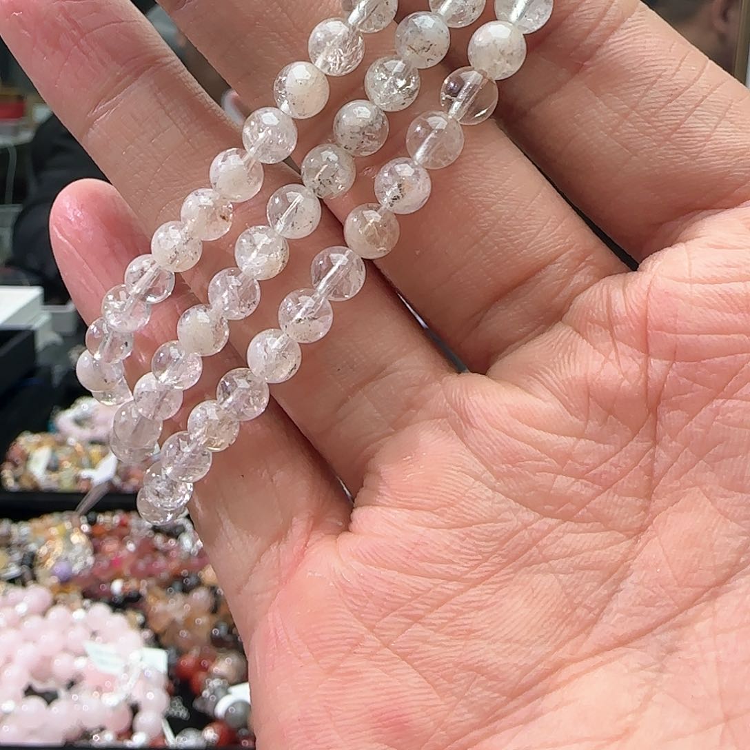 水晶手链未镶嵌白幽灵