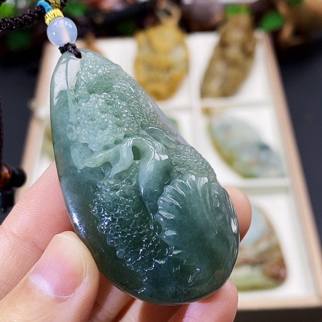 颈饰未镶嵌翡翠缅甸翡翠a货