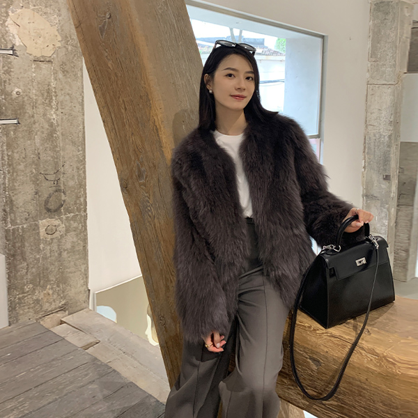 MSBEAST/野兽小姐芬兰进口坎毛整皮狐狸毛皮草外套冬季丨侘寂北岛