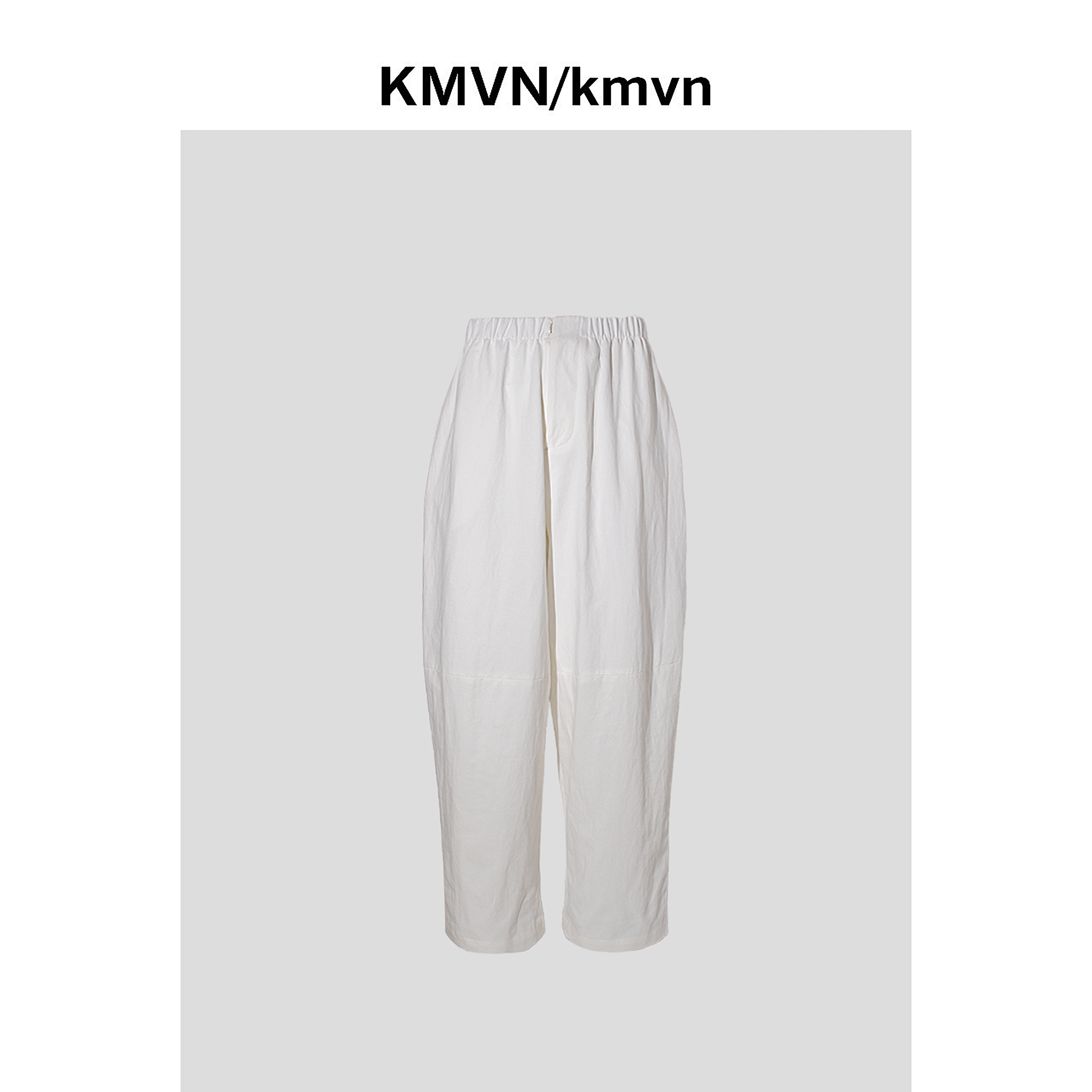 kmvn/kmvn【归野】2025夏季新款潮流时尚原创设计纯色亚麻休闲裤