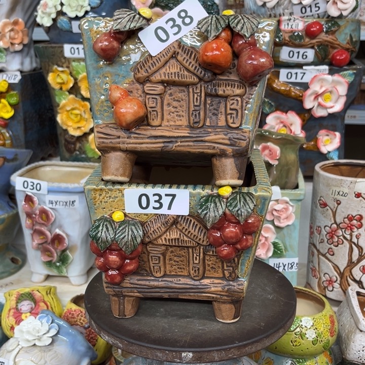 紫砂花盆粗陶材质多肉花盆