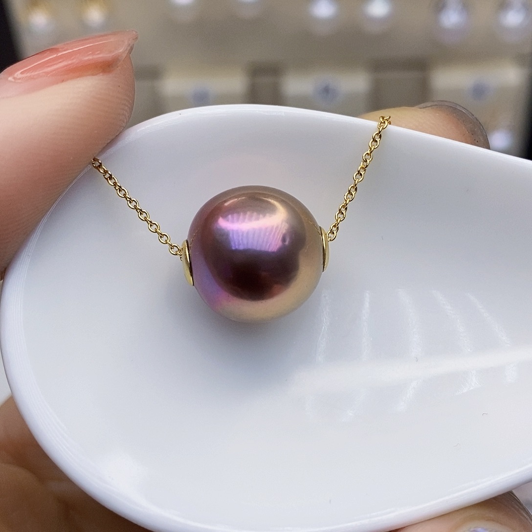 淡水珍珠颈饰银S925镶嵌