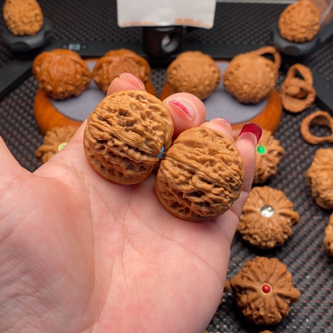 文玩核桃把件楼子38尺漏