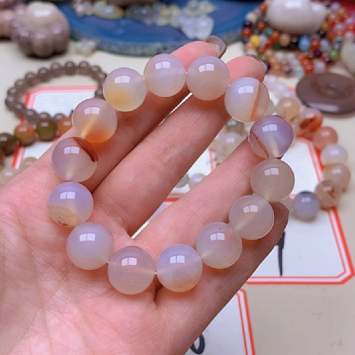 【闪购商品】未镶嵌玛瑙/玉髓珠宝半成品芳*