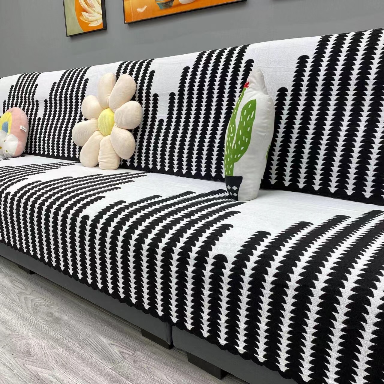 多功能沙发靠背巾加厚沙发盖布盖巾高档冰感简约防尘弹力