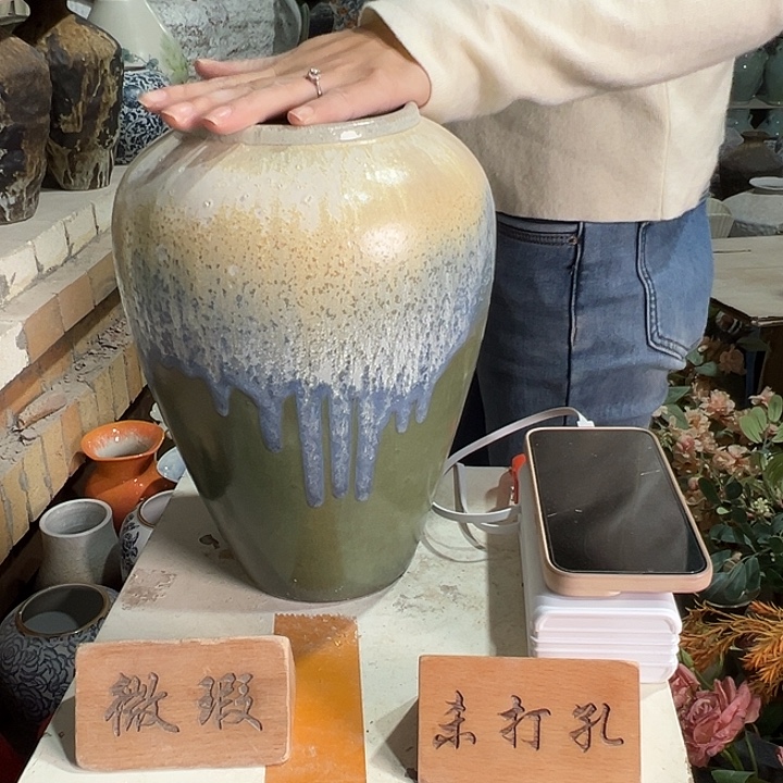 陶瓷景德镇陶瓷花瓶瑕疵