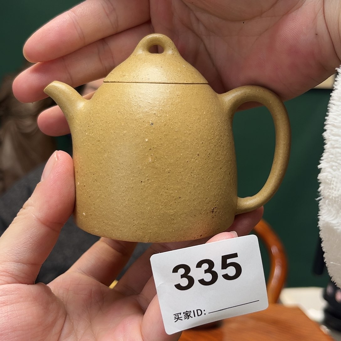 紫砂茶宠梨皮绿秦权335