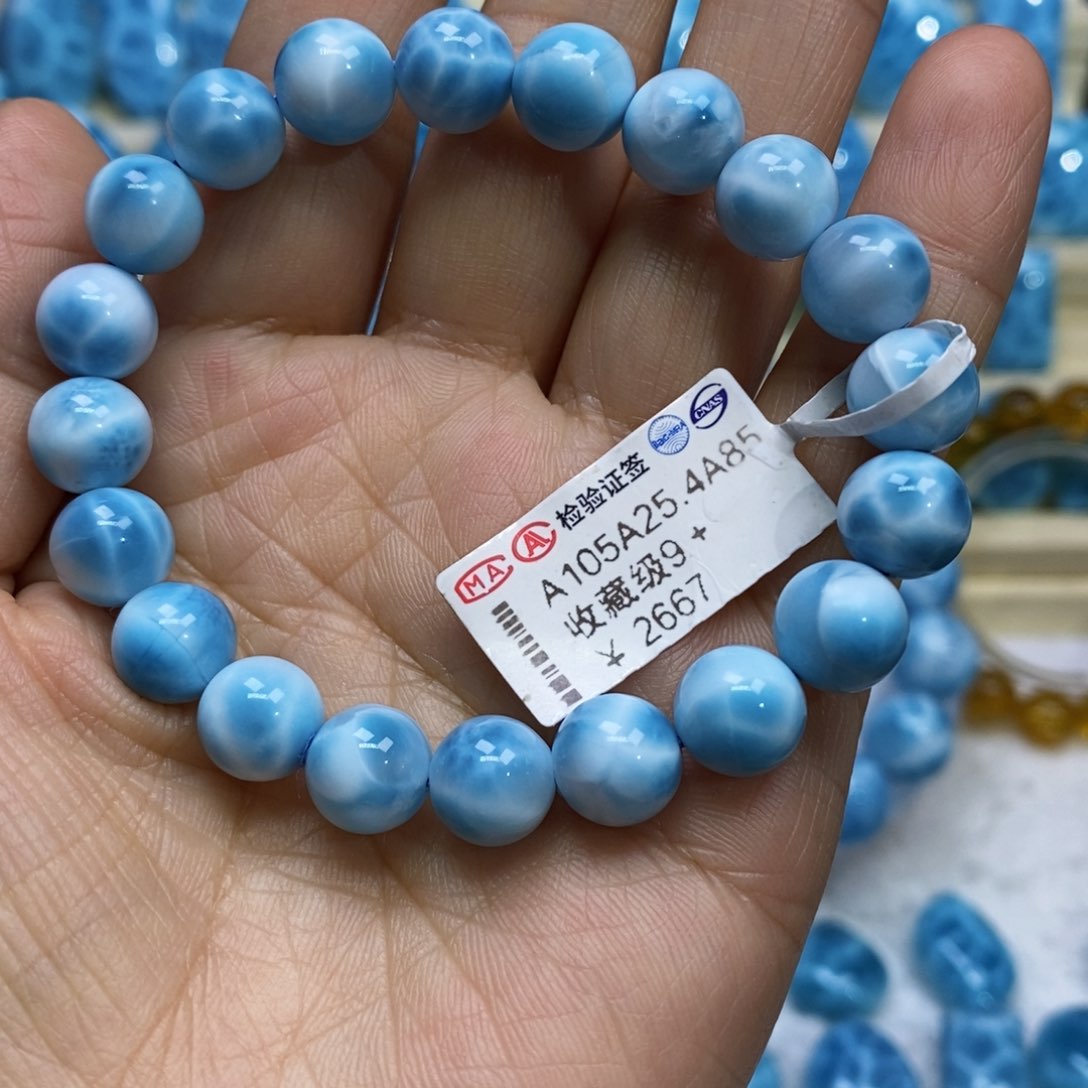 针钠钙石（海纹石）手链未镶嵌