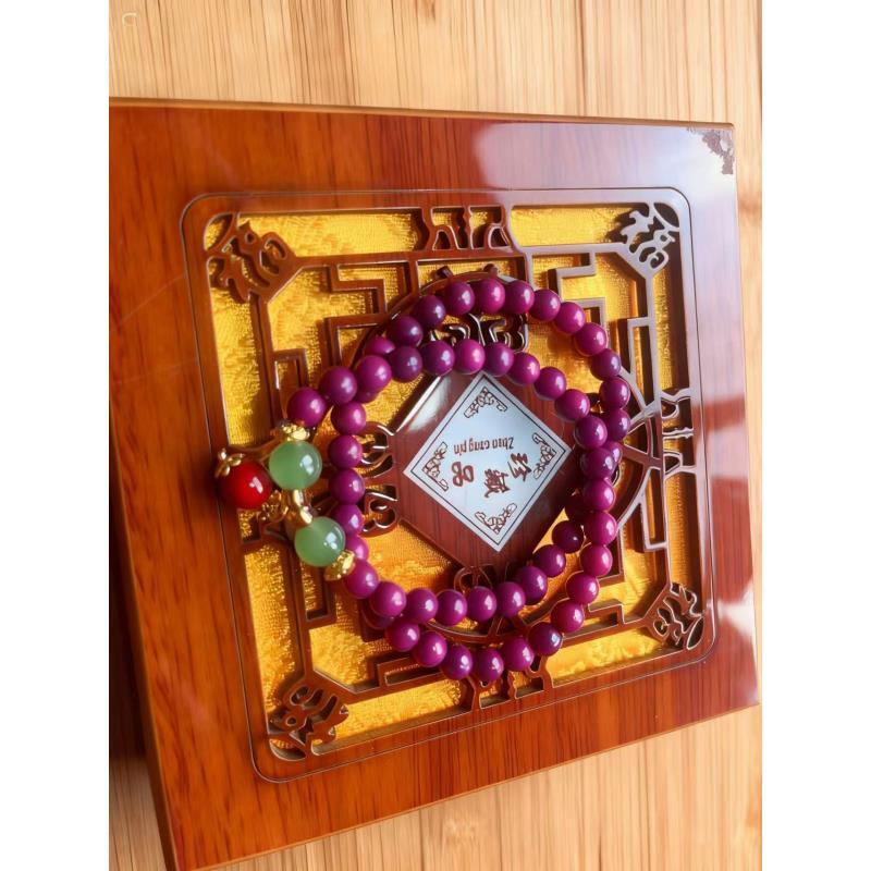 双圈紫罗兰手串无礼盒597