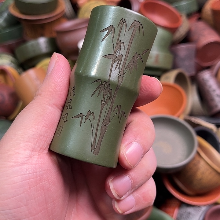 紫砂茶杯全手工紫砂主人杯