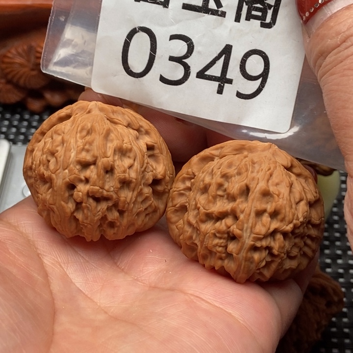 吊坠文玩核桃白狮子全品42