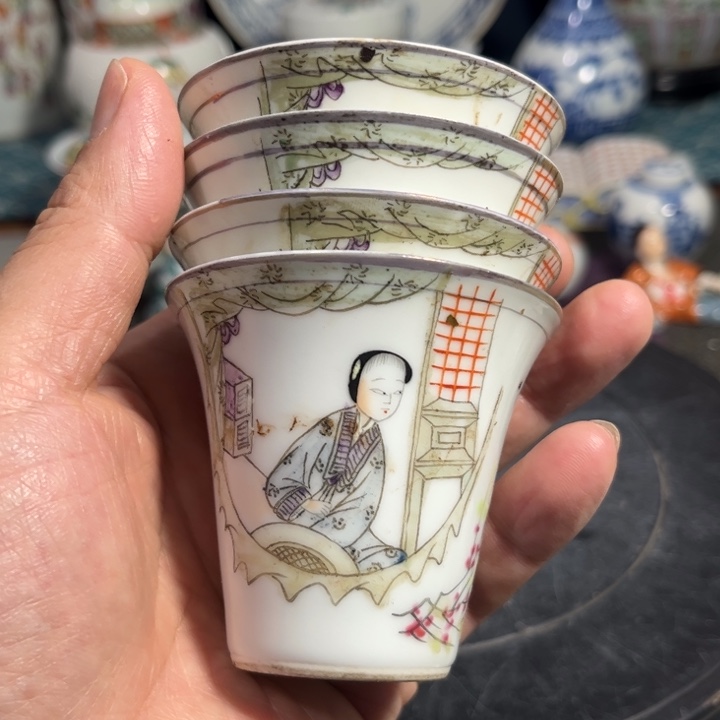 紫砂茶叶罐粉彩8888888888
