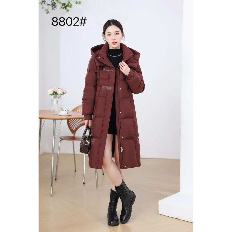 【A607】女士冬季新款时尚气质显瘦高端洋气中长款羽绒棉服