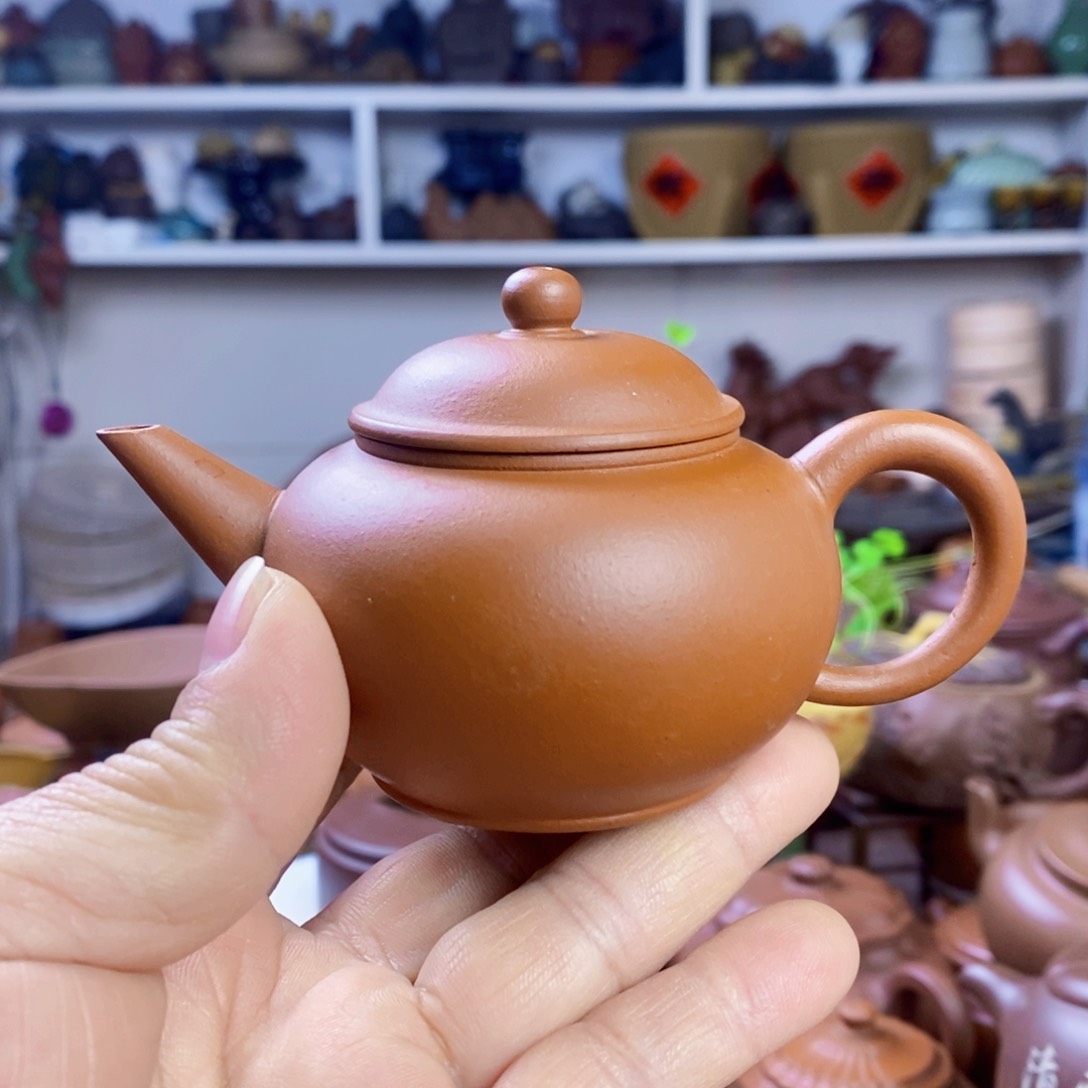 红泥茶壶分*原矿紫砂